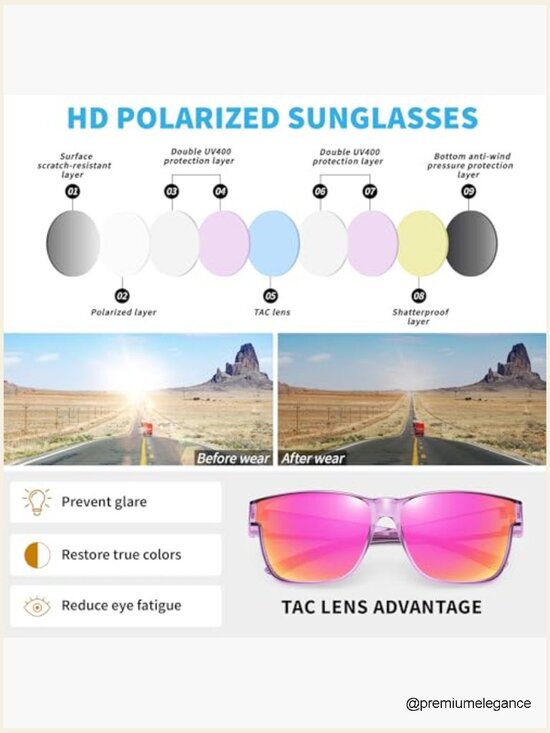 Oversized Polarized Sunglasses Fit Over Glasses UV400 Protection Men Women main image 4